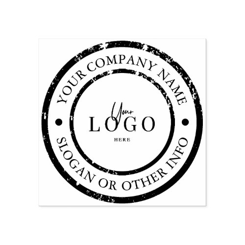 Circle Business Logo Custom Rubber Stamp