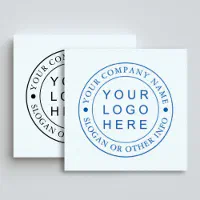 Custom Business Logo Rubber Stamp, Zazzle