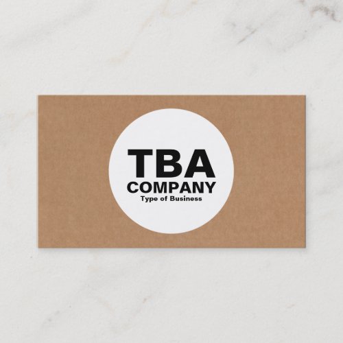 Circle - Cardboard Box Business Card Template