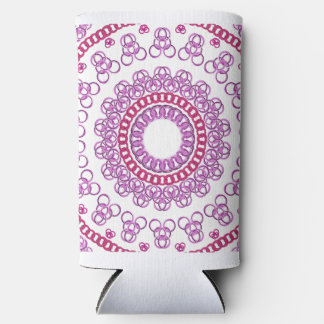 circle chain design  seltzer can cooler
