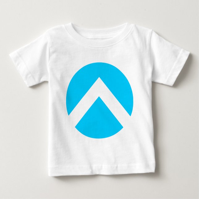 Circle Chevron Arrow Baby T-Shirt (Front)
