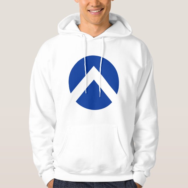 Circle Chevron Arrow Hoodie (Front)