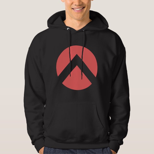Circle Chevron Arrow Hoodie (Front)
