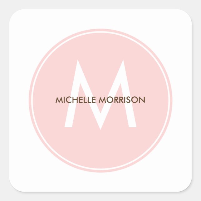 Circle Chic Gift Tag Stickers or Labels (Front)