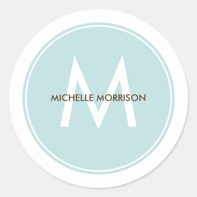 Circle Chic Gift Tag Stickers or Labels (Front)