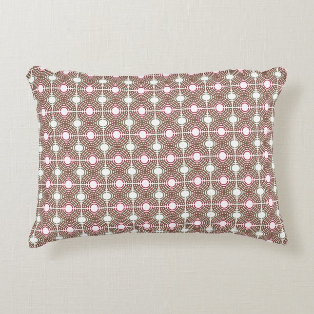 Circle Christmas Geometric Accent Pillow (Front)