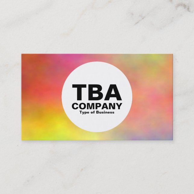 Circle - Colored Smoke Business Card (Front)