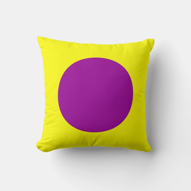 Circle Colors 06 - Alternating Throw Pillow (Front)