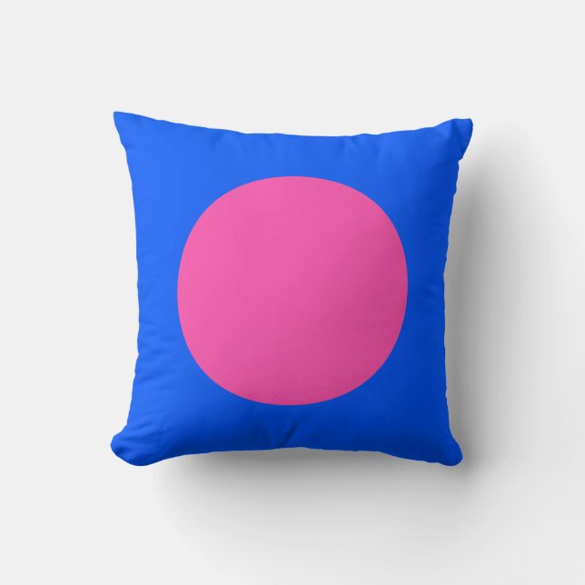 Circle Colors 07 - Alternating Throw Pillow (Front)