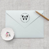 Circle Crest Self-Inking Return Address Stamp (Stamp View)