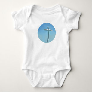circle cross baby bodysuit
