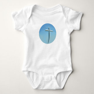 circle cross baby bodysuit