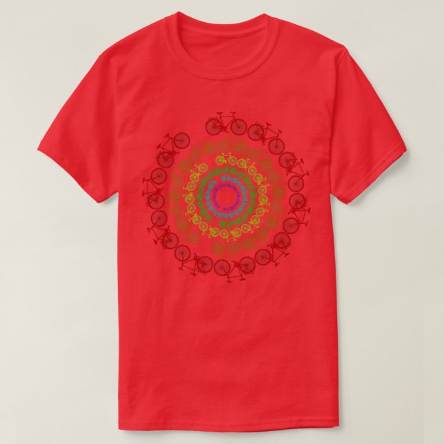 Circle Cycling Bicycle T-Shirt (Design Front)