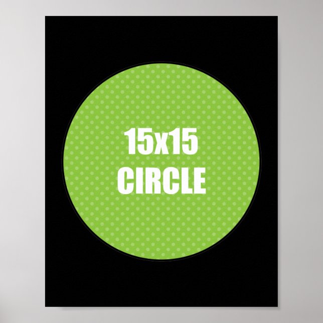 Circle Design 15x15 Poster (Front)