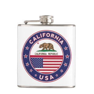 circle design, flask
