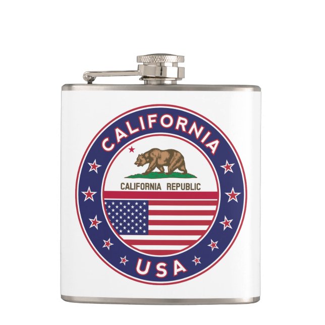 circle design, flask (Front)