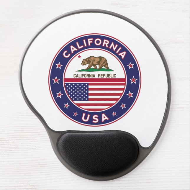 circle design, gel mouse pad (Front)