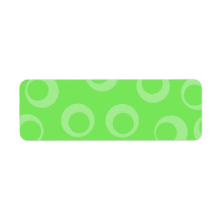 Circle design in green. Retro pattern. Label