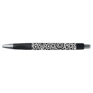 Circle & Dots pattern black + your backgr. & ideas Pen