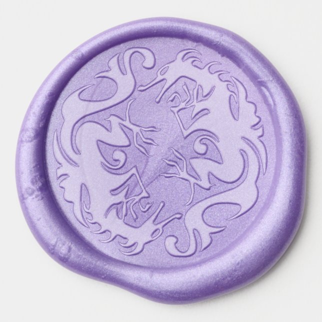 circle dragons wax seal stickers (Front)