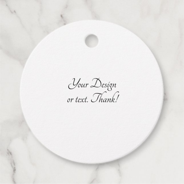 Circle Favor Tag (Front)