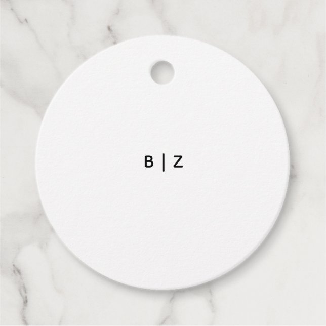 Circle Favor Tags (Front)