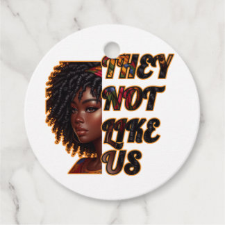 Circle Favor Tags – They Not Like Us