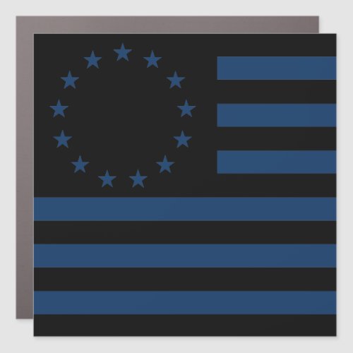 Circle Flag Civil War Black Means No Prisoners Car Magnet