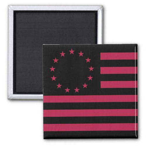 Circle Flag Civil War Black Means No Prisoners Magnet