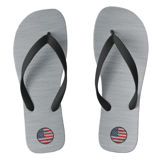 Circle Flag Flip Flop Olympian Effort Designs (Footbed)