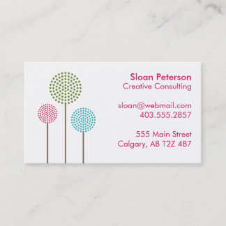 Circle Flower Business Card