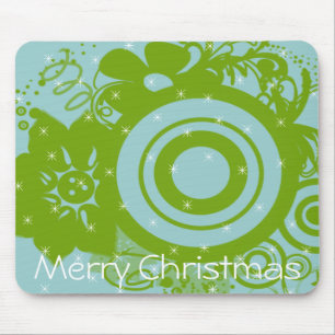 Circle Flowers Swirly - Customized - Customized Mouse Pad