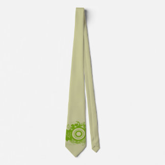 Circle Flowers Swirly Tie