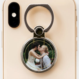 Circle Frame Modern Photo Phone Ring Stand