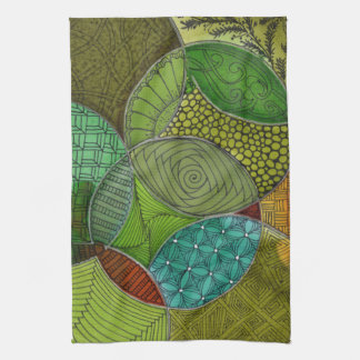Circle fun kitchen towel