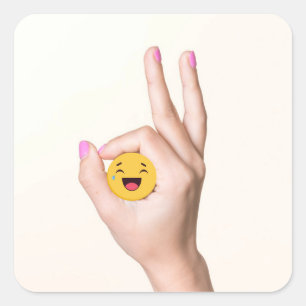 Circle Game Ok Got You Square Sticker