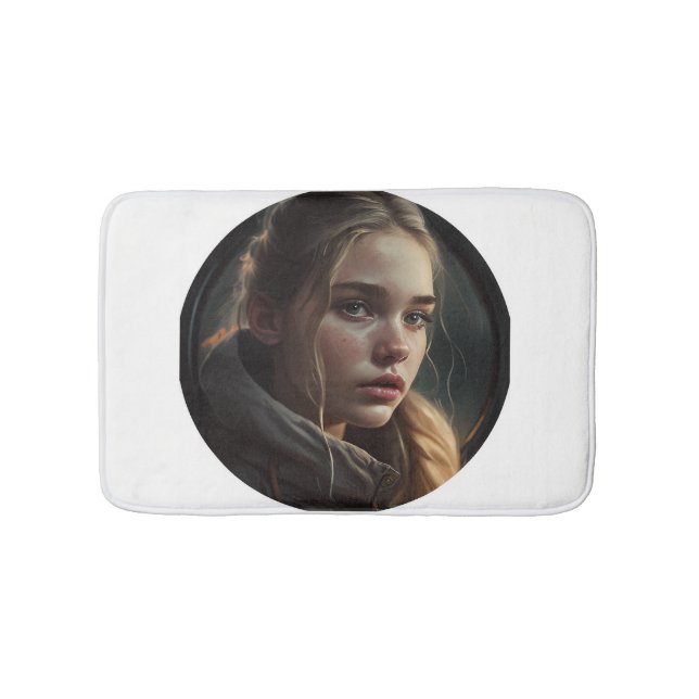 Circle girl bath mat (Front)