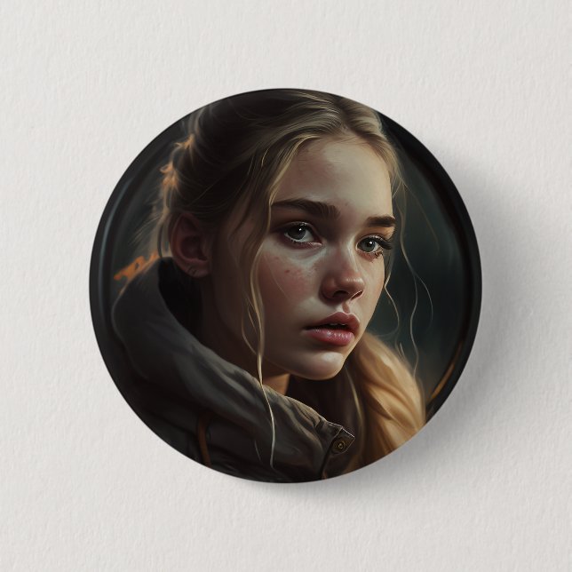 Circle girl button (Front)