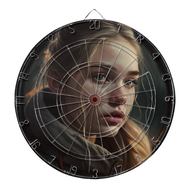 Circle girl dart board (Front)