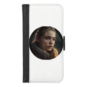 Circle girl iPhone 8/7 wallet case