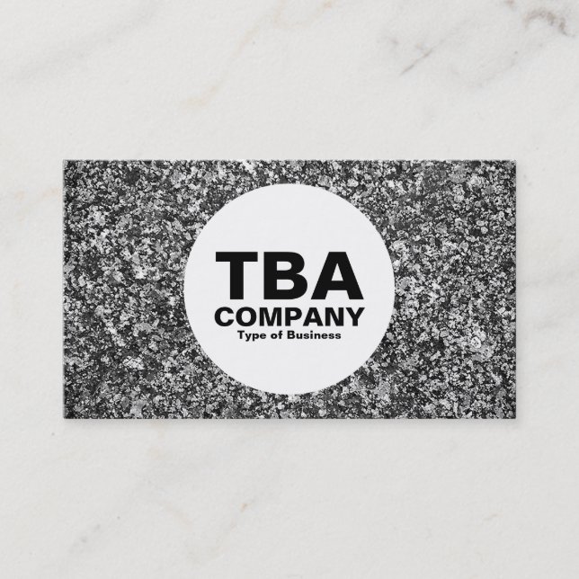 Circle - Granite Business Card (Front)