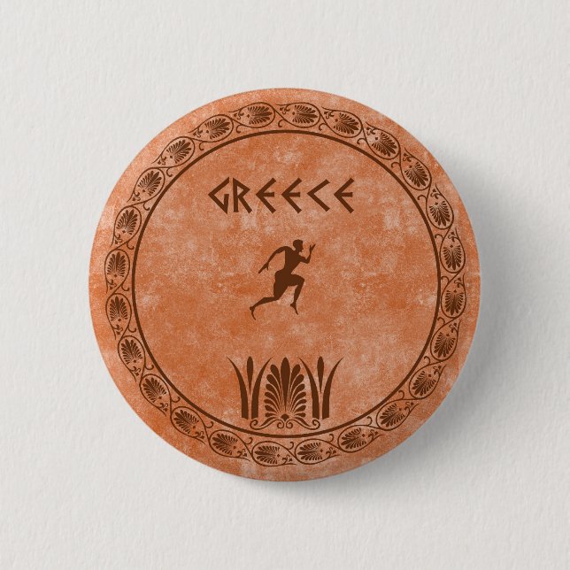 circle Greek design Pinback Button (Front)