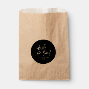 Circle Halloween Favor Bag Halloween Treat Bag