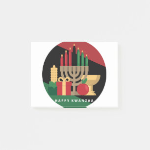 circle Happy Kwanzaa Post-it Notes