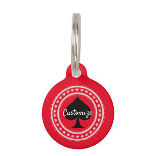 Spade dog tag on sale