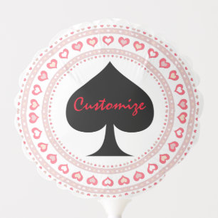 Circle Hearts Black Spades Thunder_Cove Balloon