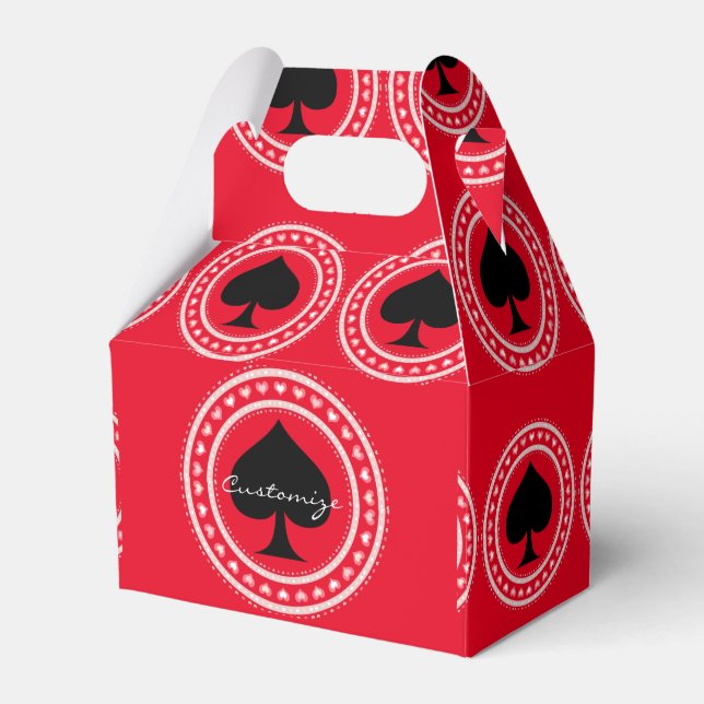 Circle Hearts Black Spades Thunder_Cove Favor Boxes (Front Side)