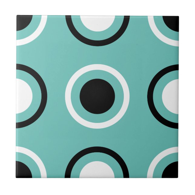 Circle in Circle Ceramic Tile (Front)