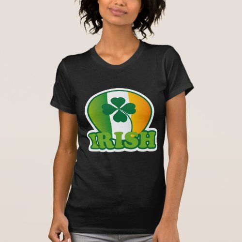 Circle Irish Flag St Patricks Design T_Shirt