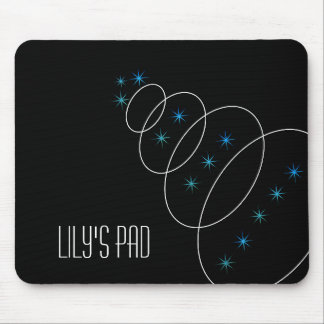 Circle Line and Stars Mouse Pad